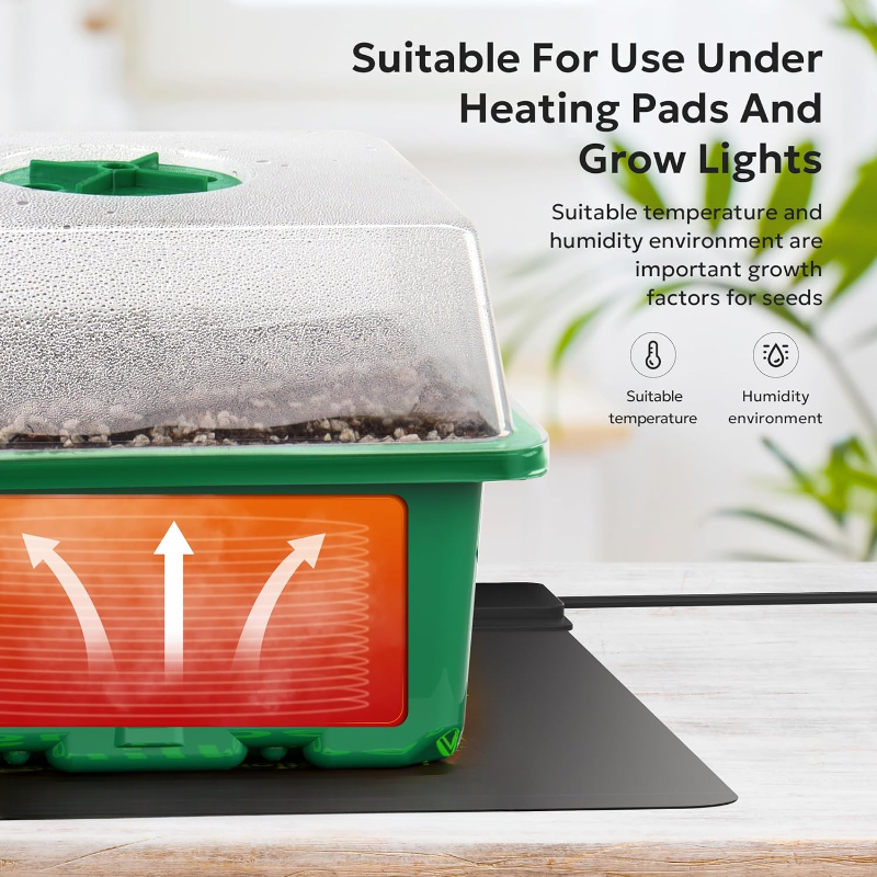10PCS ต้นกล้าถาด Seed Starter  - Dome Propagation Kit บทวิจารณ์และราคา