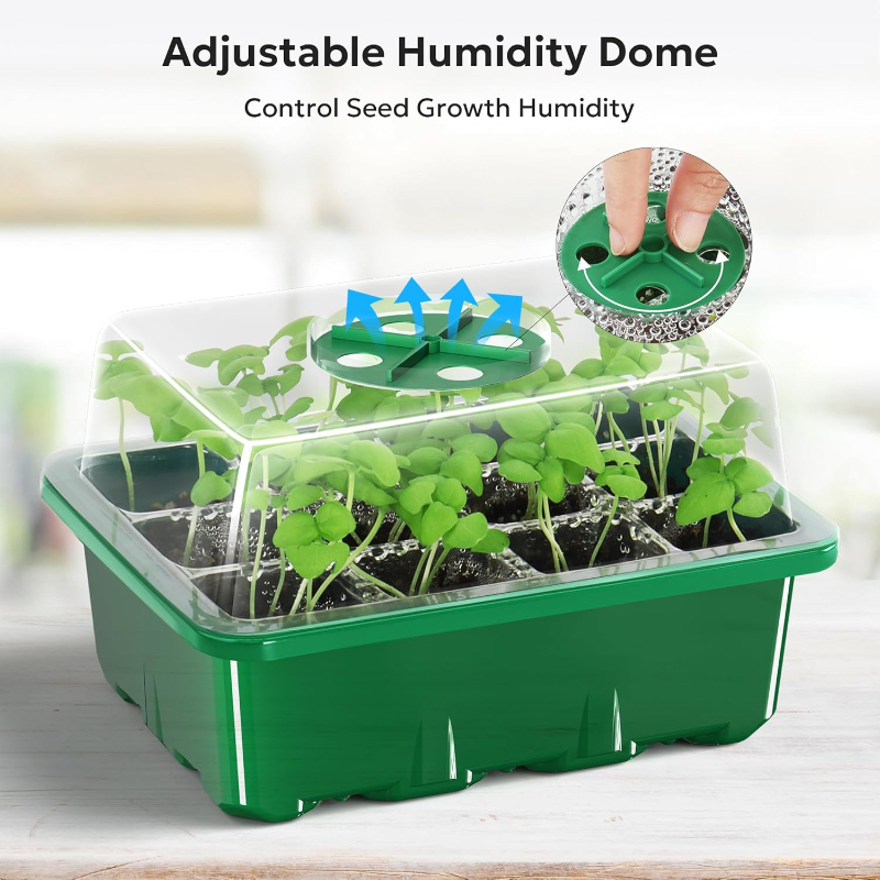 10PCS ต้นกล้าถาด Seed Starter  - Dome Propagation Kit บทวิจารณ์และราคา