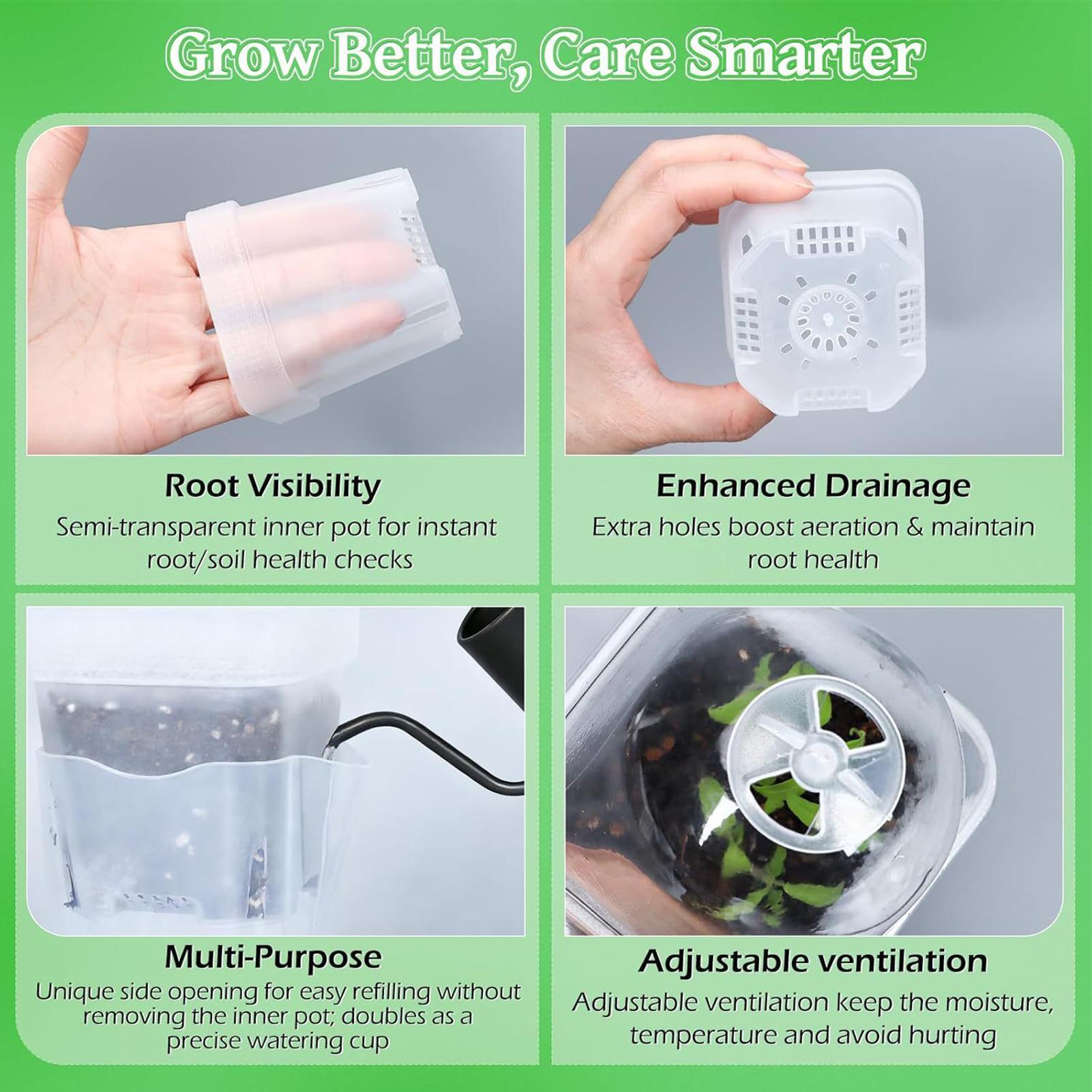 กระถางปลูกต้นไม้แบบรดน้ำเองได้ - Dome Propagation Kit บทวิจารณ์และราคา